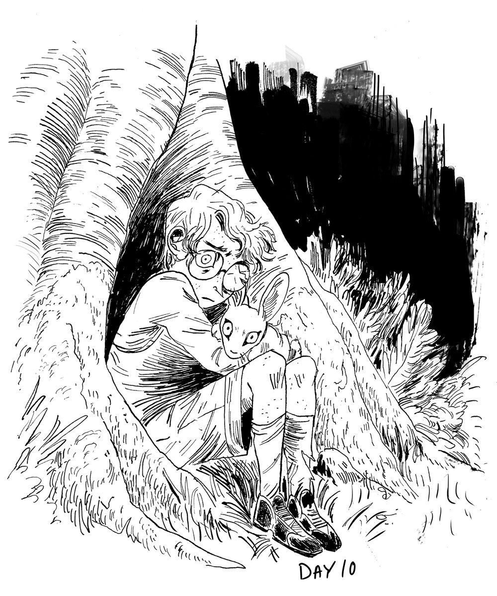 Ahh I love inking traditionally! For most professional work, digital is more convenient and faster but I will almost always do traditional for personal work. https://t.co/RMltRY1tdM 