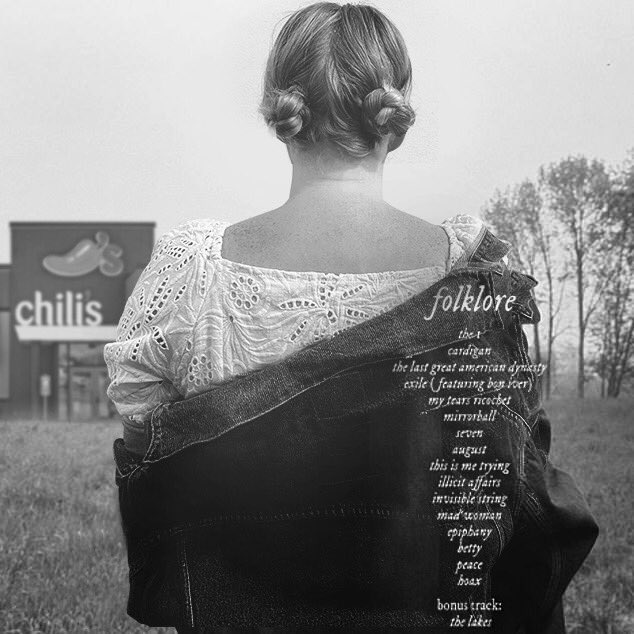 Chilis's tweet image. She lost him, but found Chili’s and somehow that was everything #TS8 #folklore #1989