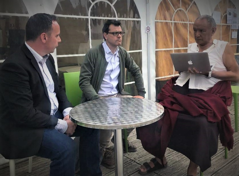 SogyalTruth's tweet photo. Philip Philippou, you're not forgotten, nor the secrets you keep about @SogyalRinpoche's abuse, nor your failure to protect, nor your failure to apologise for your role. Yet here you are discussing how to pump more money into the Irish temple folly whilst rape victims get nothing https://t.co/qElMCmg3ob