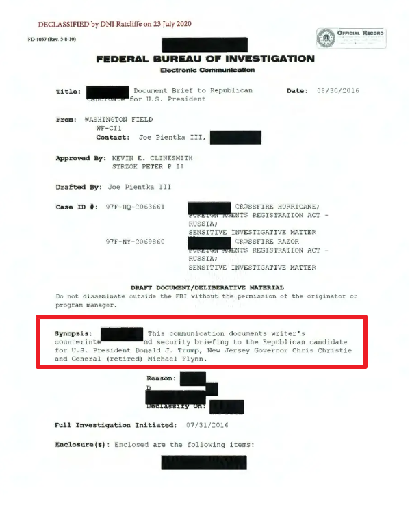 I mean, it's right here, look.These three people knew about this briefing and WHO IT WAS THAT GAVE THEM THE BRIEFING for going on FOUR YEARS now. Right?You know I'm right. You can tell me I'm right because I am, in fact, right.