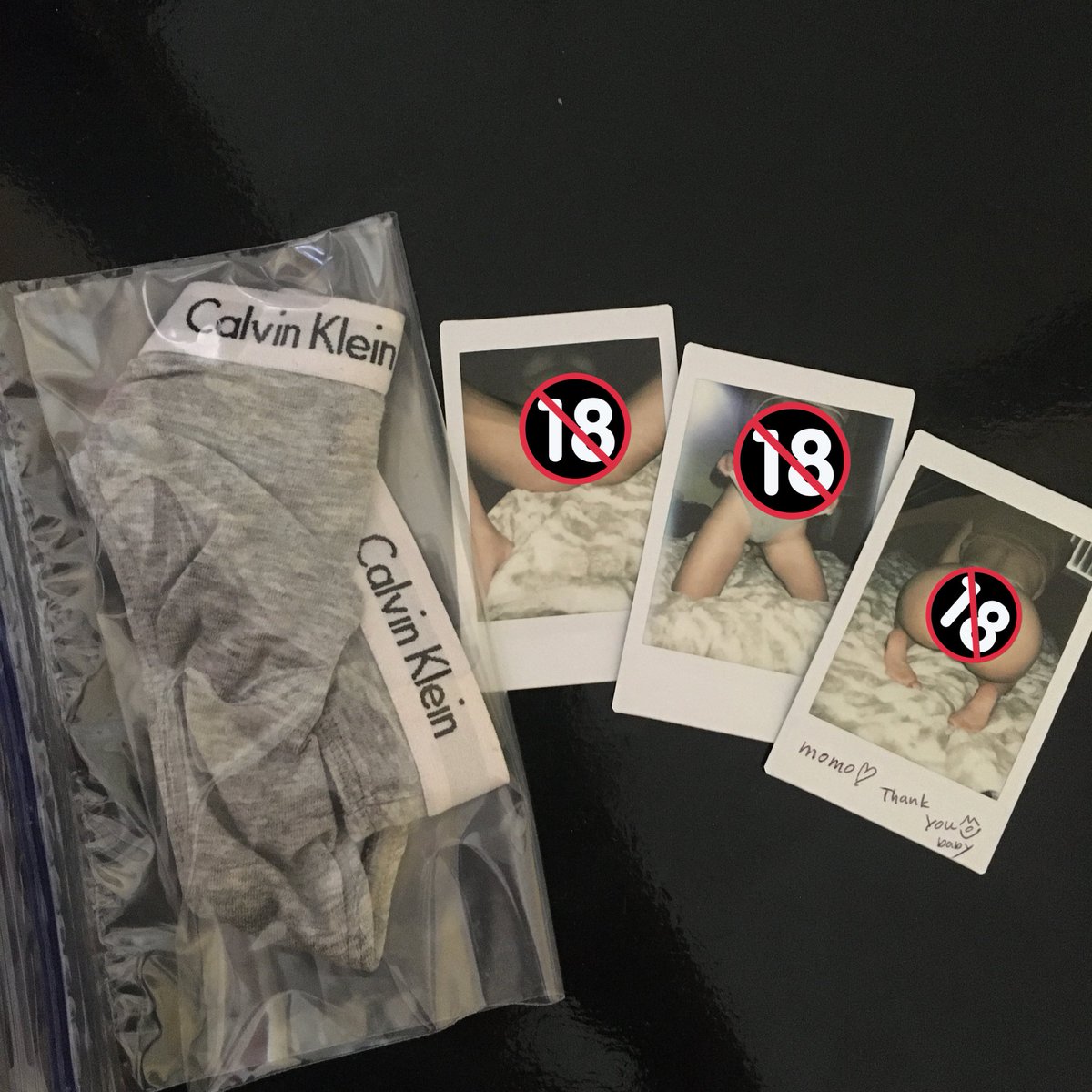 momobabby1's tweet photo. Today I sent these panties that I wore all week. Hopefully the customer likes them π€
#Usedunderwear #sofiagray #sellingusedunderwear #sniffer #requestforDM https://t.co/DSuR211mmn