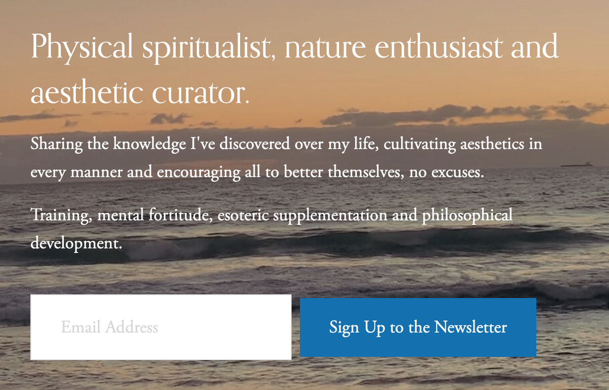 Sign up to my E-Mail List here:Regular info of this kind + writing I won't share anywhere else https://www.solbrah.com/&nbsp;