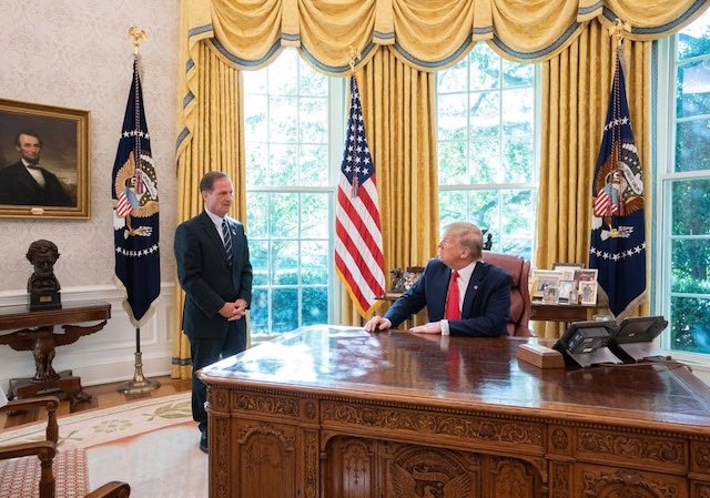 Finally: Trump Jr. is in town ... and where is Chris Stewart, Trump Loyalist Number One? Nowhere to be seen—or heard. But we won't forget this Oval Office photo.  #OurMussolini  #TrumpToady