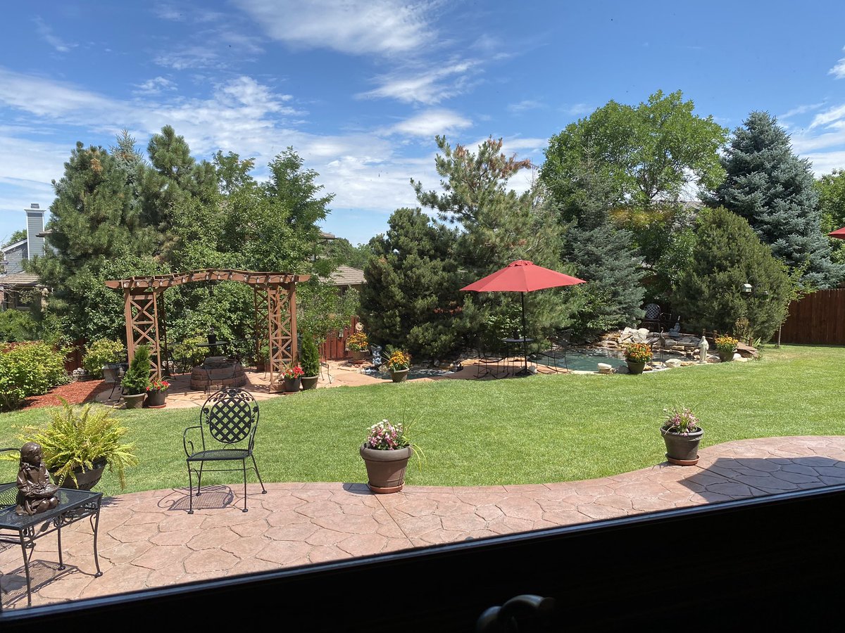 iselldenver's tweet photo. New Listing in Parker, CO! Backyard view from the kitchen sink! Gorgeous pond with waterfalls, gas fire pit, patios, pergola. 5 bedroom custom home. $649,900.
720-312-2514
https://t.co/FUMPFZsBtq https://t.co/hUDAsTGGIm
