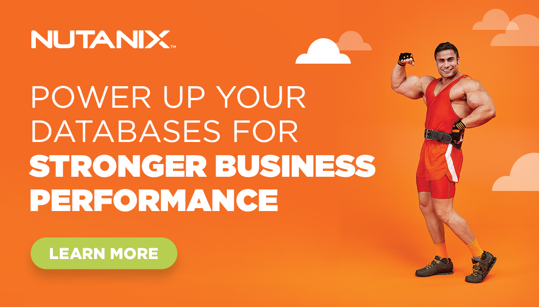 nutanix's tweet photo. Can’t seem to crack the code on how to beef up your #database operations? Put some muscle into it with #DBaaS running on enterprise-grade #HCI! Get started here: https://t.co/xqqkv32tOR #NutanixDatabases https://t.co/umF03UYoXd