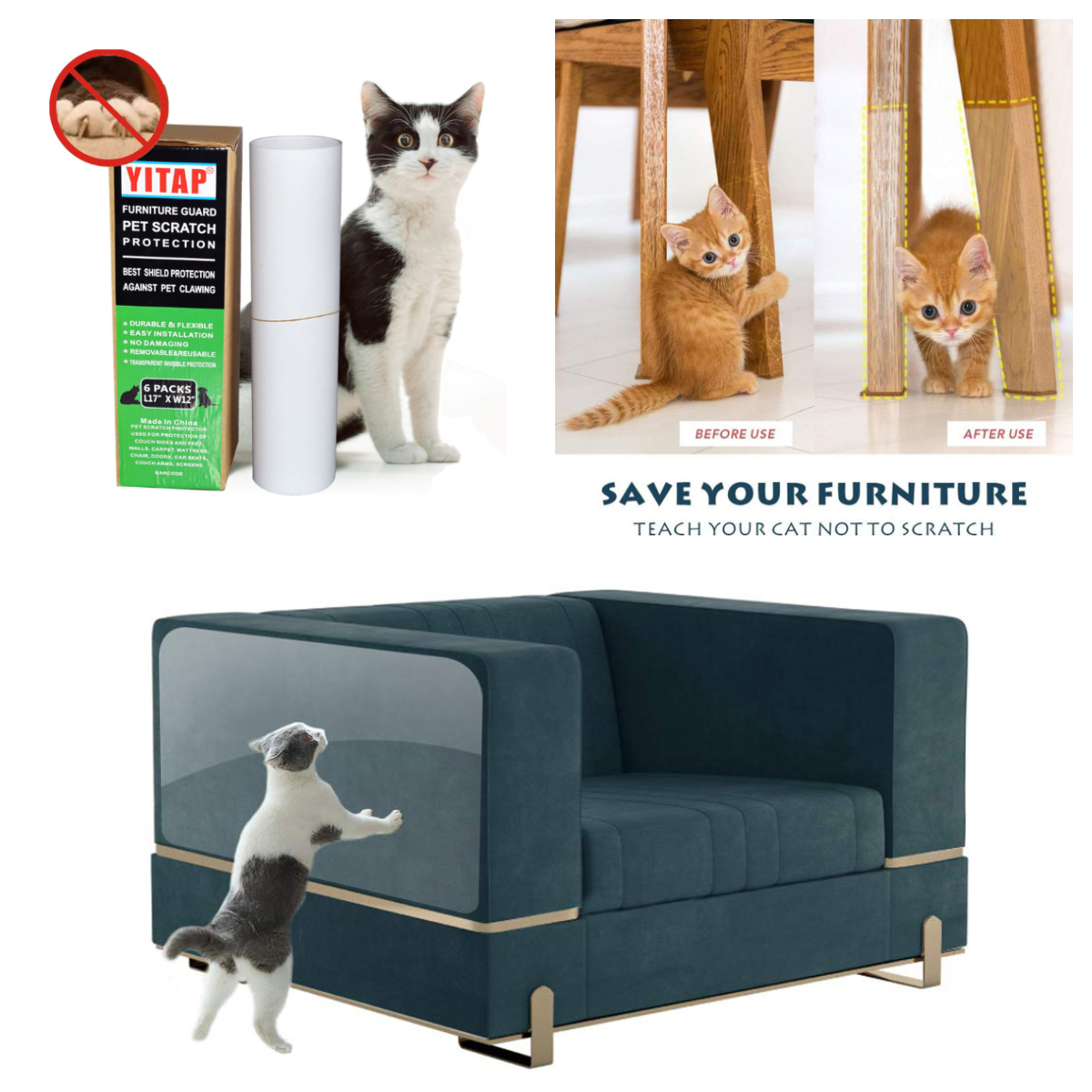 Furniture Guard Self Adhesive Cat Scratch Protector

Easy to apply and remove, also it is very Environment-friendly.

Email: Info@yitape.com
Whatsapp: (+86)-137-9028-3855
More info: yitape.com/furniture-guar…
#protectionfilm
#surfaceprotectionfilm
#automotiveprotectionfilm