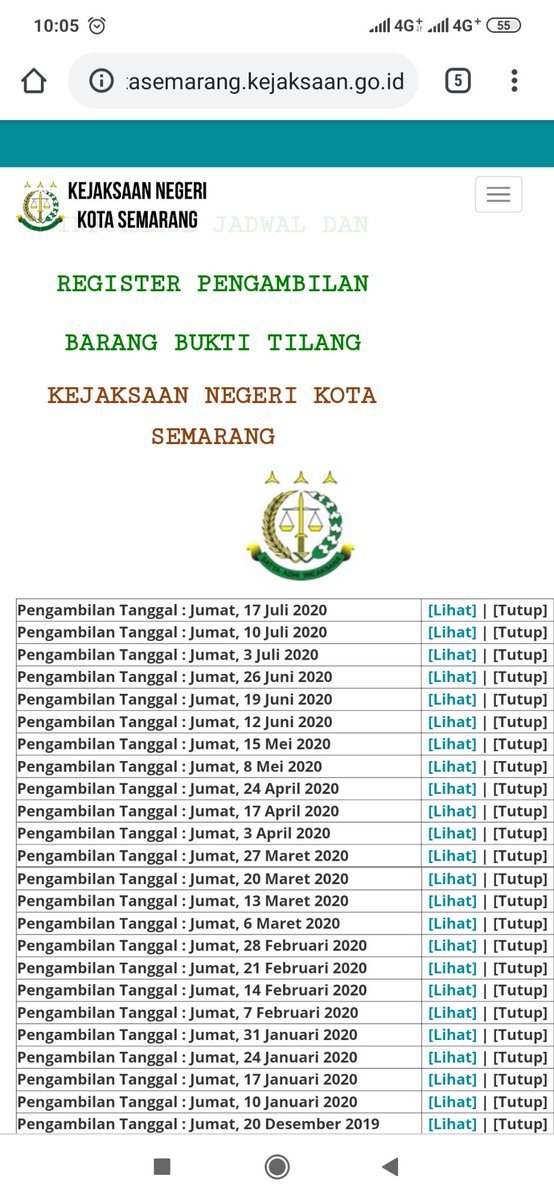 brokelik's tweet photo. @kejari_kota @hendrarprihadi  ini mau lihat bea tilang tanggal 24 Juli kog gk ada? Aku kudu piye? https://t.co/bGWts3BnZw