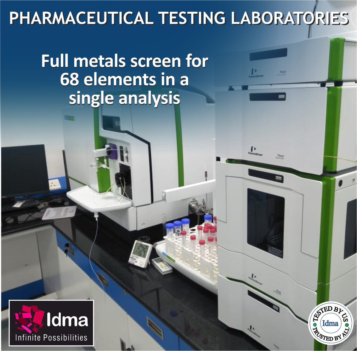 IdmaGroup's tweet photo. Our #Food, #Instrumentation & #pharmaceutical #laboratories are #NABL & #FSSAI approved & undertake #MetalAnalysis
#testing #testinglab #safefood #foodsafety #heavymetals #toxicity #aflatoxins #antibiotics #hormones #arsenic #metaltesting #RoHS #elementalimpurities #idmalabs https://t.co/yOKQp4ZSeZ