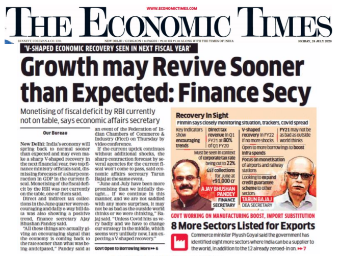 ficci_india's tweet photo. Indian economy could revive sooner than we expect, said Finance Secretary Mr Ajay Bhushan Pandey at FICCI #CAPAM2020.
https://t.co/RFHITExDYv https://t.co/5RSRQlrdFM