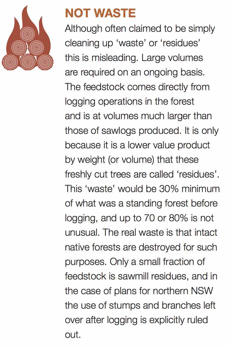 6/12 NOT WASTEWood biomass often claimed to be simply cleaning up ‘waste’ or ‘residues’ is misleading. Large volumes are required on an ongoing basis. The feedstock comes directly from logging operations in the forest and is at volumes much larger than those of sawlogs produced.