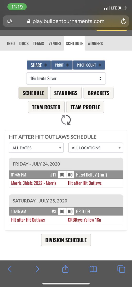 hahoutlaws17U's tweet photo. Friday and Saturday’s games. https://t.co/JO2v9RssdS