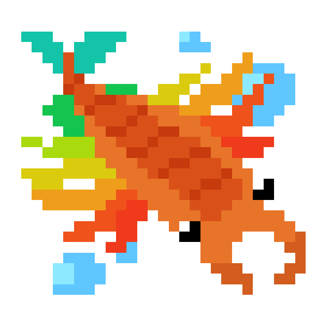 隼レイカ Di Twitter 30x30 No 353 アノマロカリス ドット塗り絵 T Co Utavjftwii