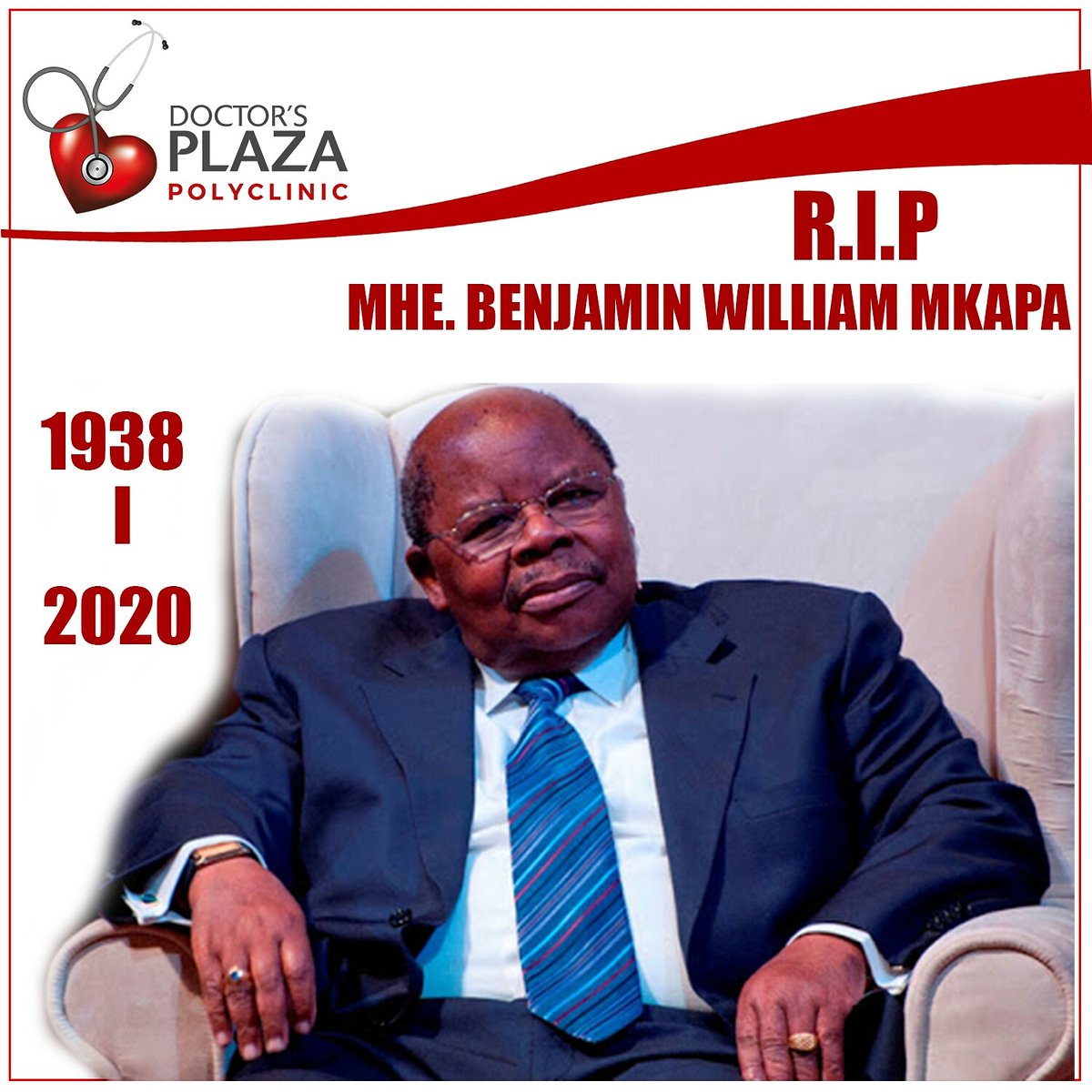 doctorsplazatz's tweet photo. **REST IN PEACE**
FORMER PRESIDENT OF TANZANIA HONORABLE BENJAMIN WILLIAM MKAPA https://t.co/yjwD1dCW5c