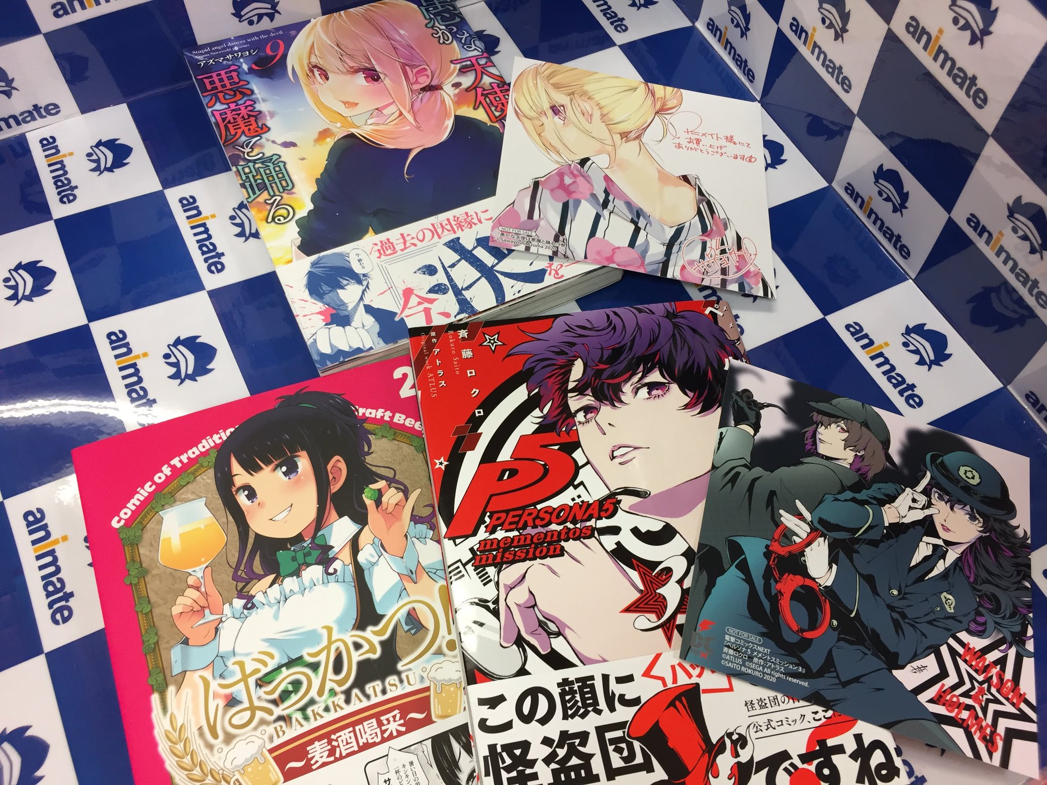 アニメイトイオン米子 日常組 再販グッズ 予約受付中 V Twitter アニ米子入荷情報 ペルソナ5 メメントスミッション 3巻 愚かな天使は悪魔と踊る 9巻 ばっかつ 麦酒喝采 2巻 最高なあたしの最強なろくでなし攻略法 1巻 暑がり生徒会長と