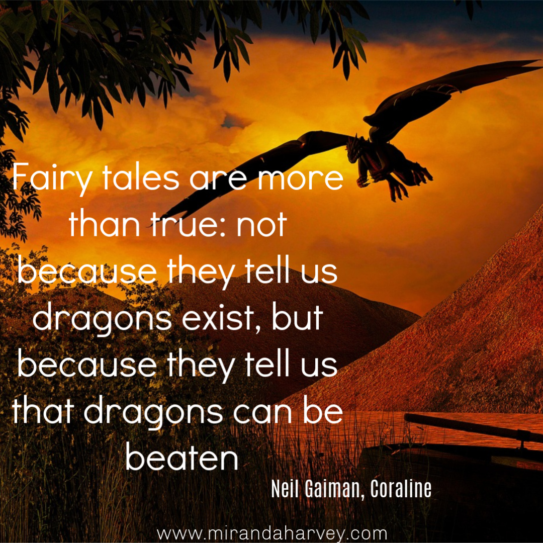 MirandaIHarvey's tweet photo. What dragons are you facing right now? Mine is called procrastination. But it can be beaten. #neilgaiman #authorlife https://t.co/1K2RP0Kup0