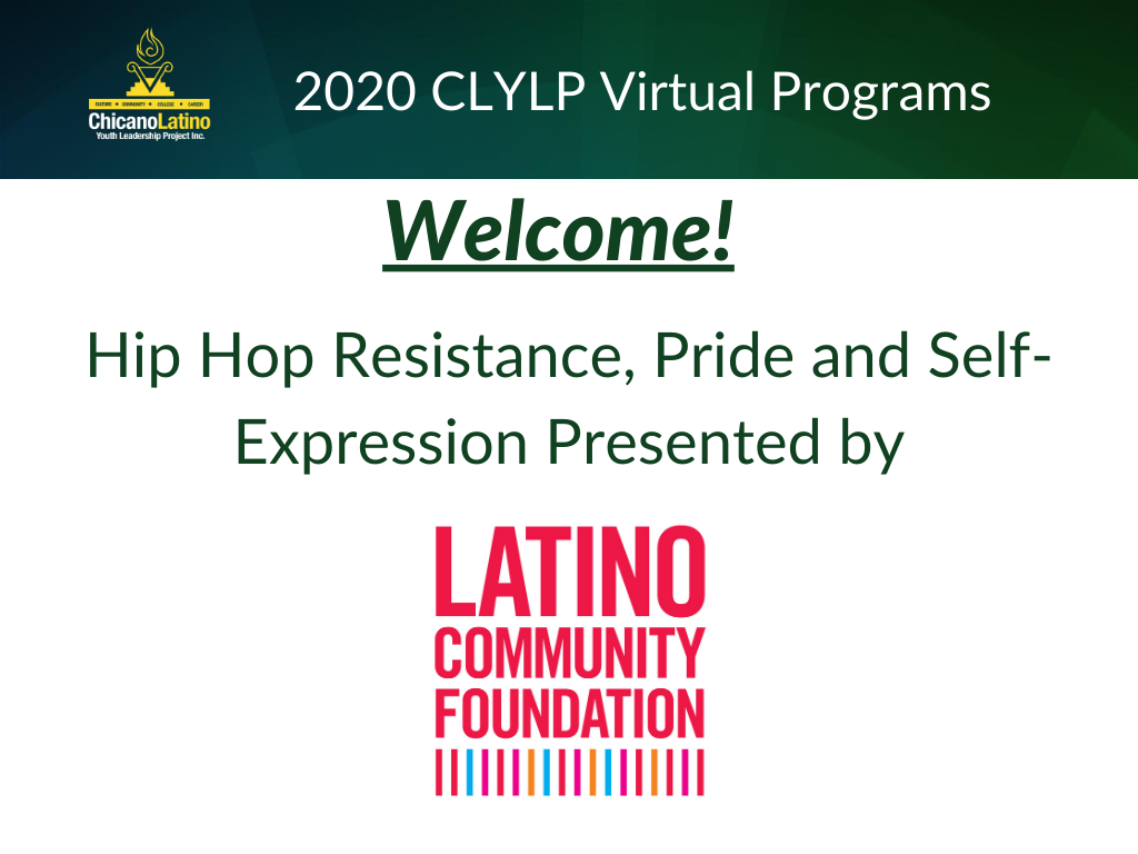 CLYLP's tweet photo. Can you believe that #CLYLPDigital Week 2 is over?
Tonight our participants joined sessions around this week's theme of "Culture". Thank you to @FiatChrysler_NA, #WeingartFoundation and the @LatinoCommFdn for your support of #CLYLP! https://t.co/yAjlYbRgt3