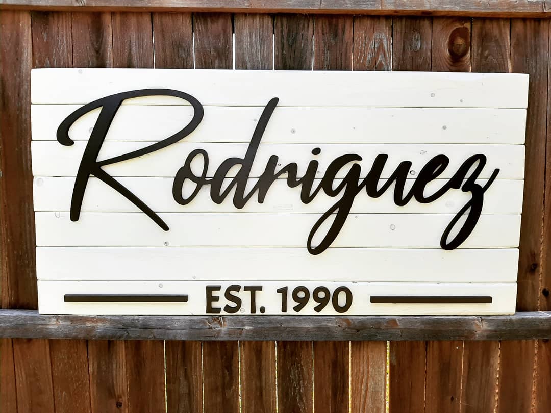 Studio26Designs's tweet photo. I love this one because it's different than the usual order I get. The pallets are whitewashed and the letters are dark brown.

#3D #3Dsigns #3dwords #palletwood #familyname #establishedyear #2ftx4ft #whitewash

#studio26designco #custom #personalized #homedecor #fatetx #itsfate https://t.co/2APBrRg1GN