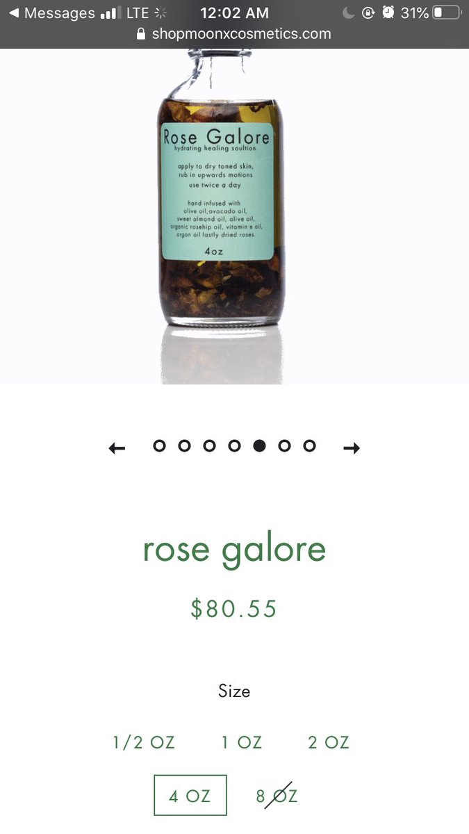 rose galore acne serum etsy