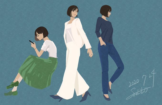 最近の私描いた。 
