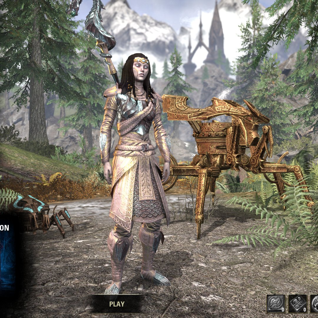 briarbyhart's tweet photo. GOT BOTH MY MAORMER ALL DECKED OUT IN PYANDONEAN ARMOR😻😻😻 Sylvanwel, my Dwemer-obsessed Sotha Sil worshiper, and of course Ysmeira, my vampire assassin.🥰 #SummersetCelebration #Pyandonea #Maormer #SeaElf #ESO #ESOFam https://t.co/tmhJromXoy