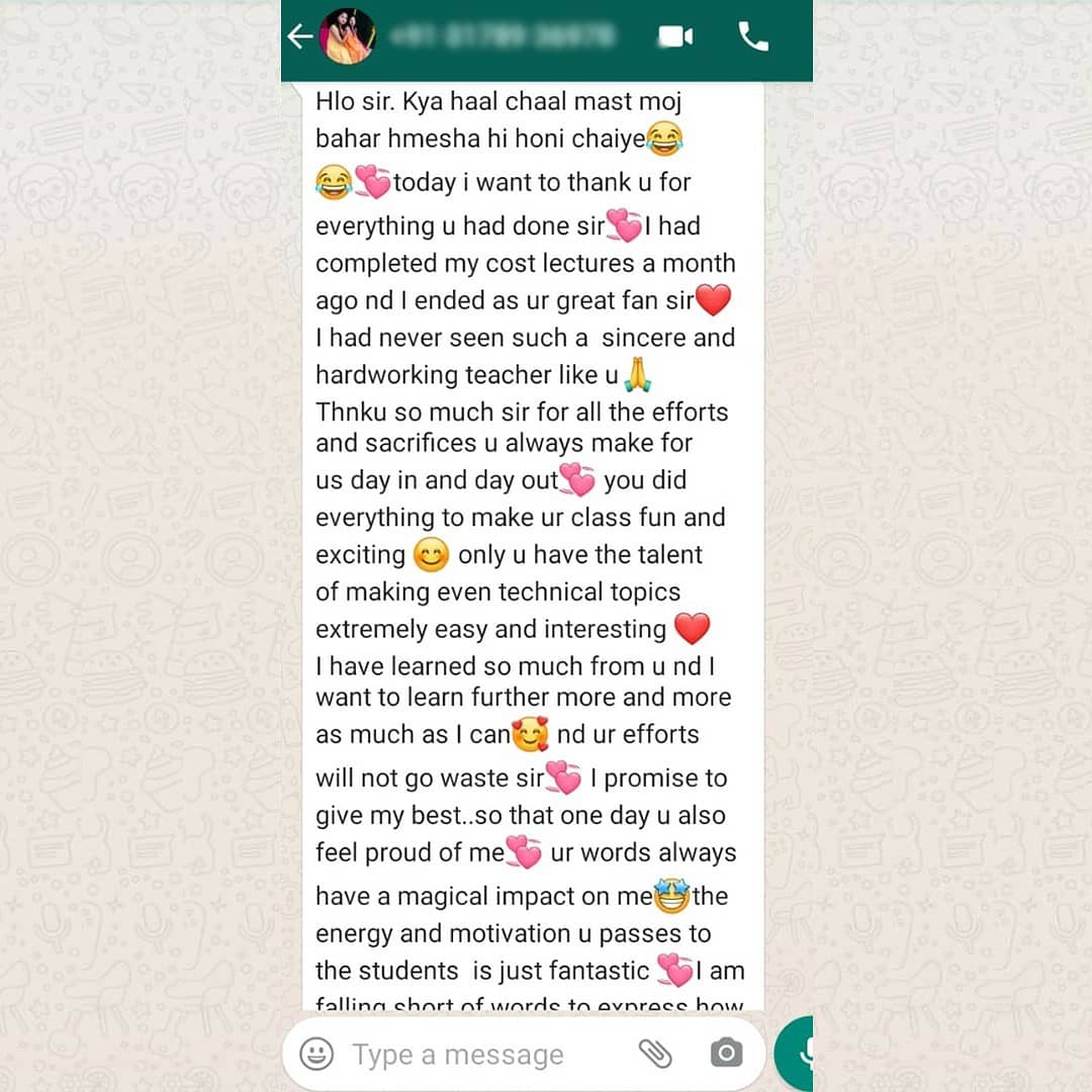 igpclasses's tweet photo. Thank You, Prerna for your beautiful sweet words. God bless you
#StudentFeedback #CA #CS #IGP #successstories #igpclasses #feedbackstudent #feedback #CAashishkalra #CharteredAccountant #StudentFeedbackTime https://t.co/t774Hhk5Kg