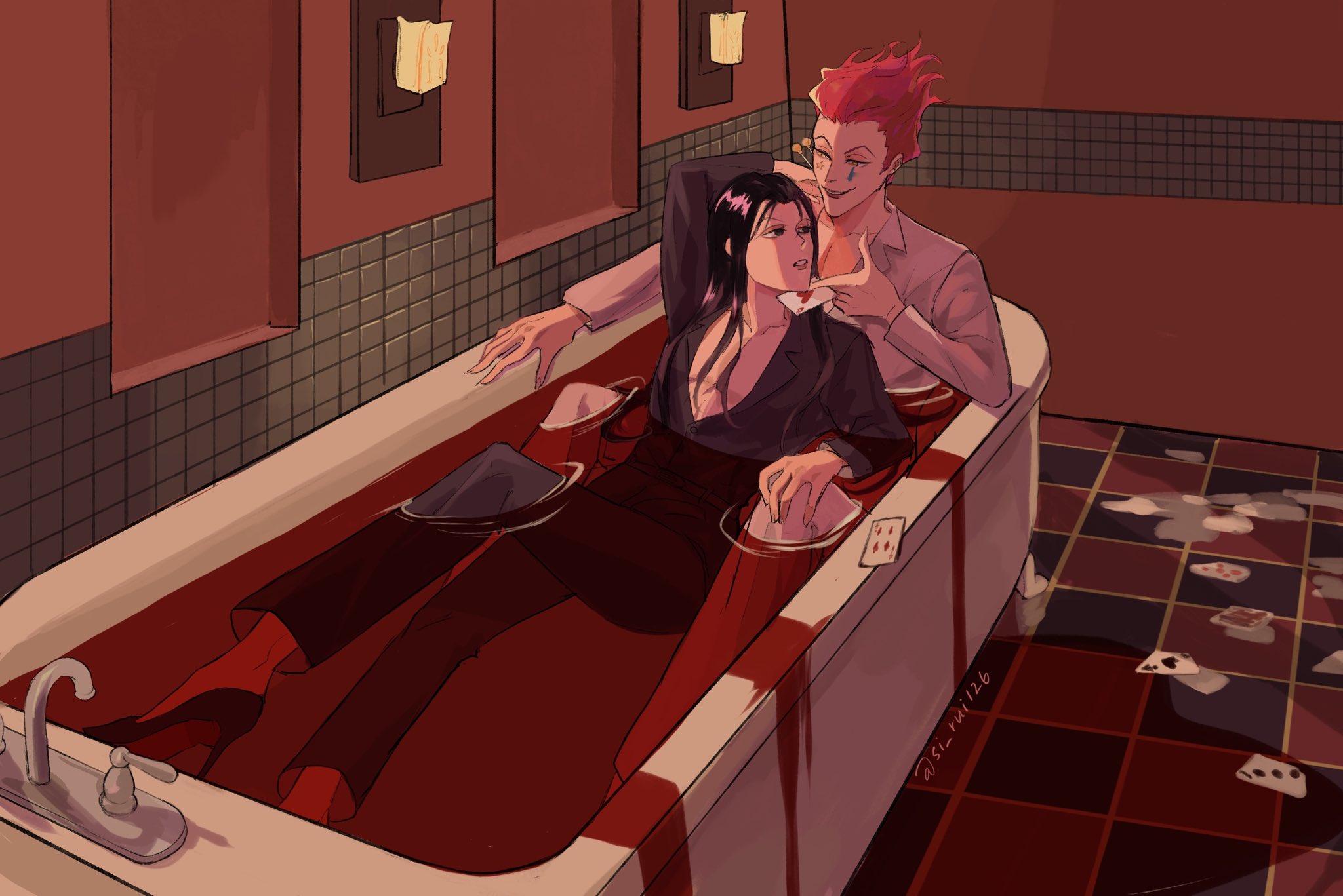 rat lover rui on X: "We can make it a literal bloodbath bby #hxh  #hunterxhunter #hisoka #illumi #hisoillu did not like how this turned out  but whatevs I'm bored of it LOL