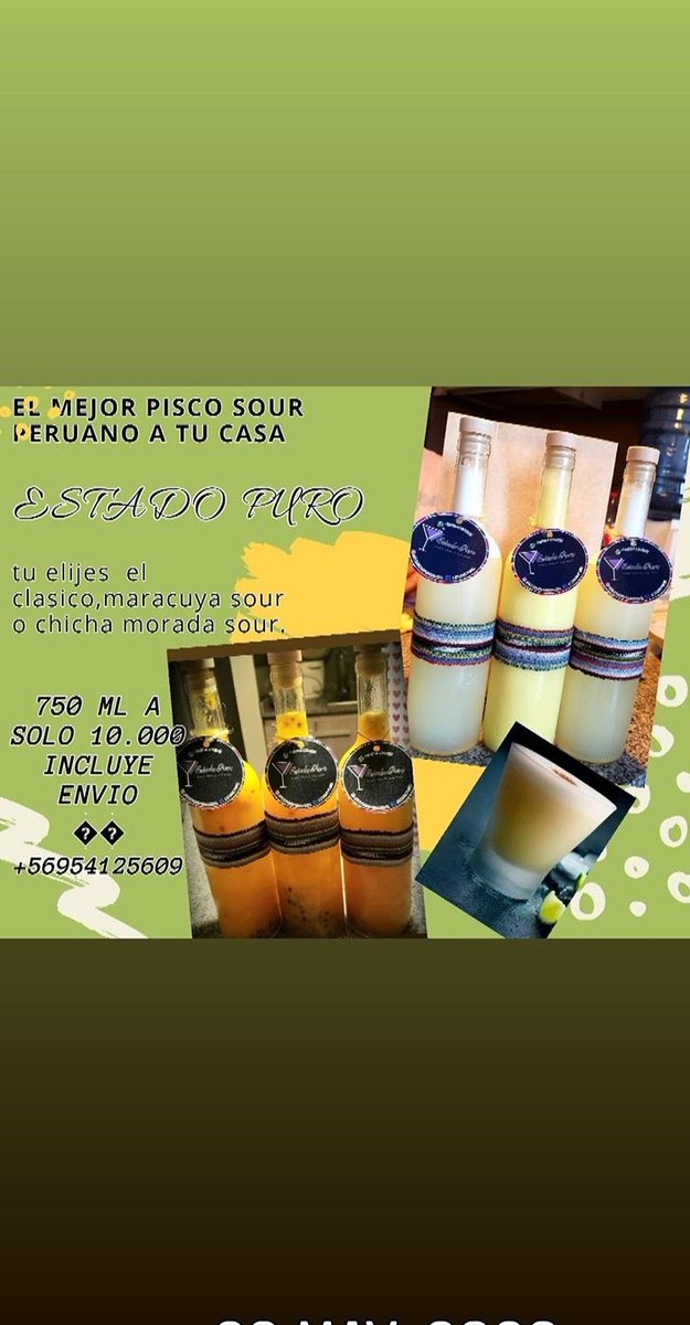 EmprendeAca's tweet photo. EstadoPuro #PiscoSourPeruano tradicional, maracuyá, chicha morada https://t.co/1RuYtDq7J9 @lorecuadra @_csb37 @carlitalabra @unacurandera @AlexImNot @MrsVanBuren @AleBauerle @FridaSiKahlo @sergioulloa1 @Andre_tuit @MrsCarolo @nicergas @nicozuniga @OrosNercelles @_ebitter https://t.co/AyJYaGZdII