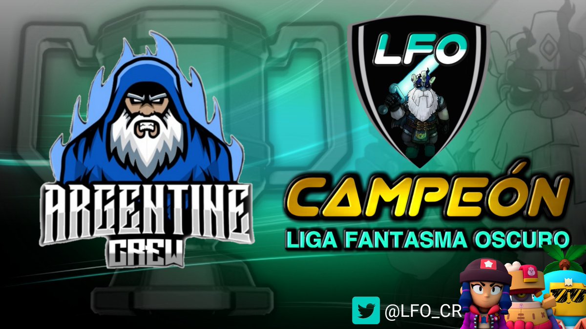 Presentamos a el campeón de la Primera Edición de Brawl Stars.♥️👻

Y aprovechamos el twitt para decir el 1ro , 2do y 3ro lugar en la <a href="/LFO_CR/">Liga Fantasma Oscuro #QuedateEnCasa</a> 💥🏆

🥇 @Argentinecrewbs
🥈 <a href="/E2KEsports/">E2K</a>
🥉 <a href="/brawl_infinity/">Infinity Brawl</a> 

Felicidades y gracias a todos los equipos por participar.💪‼️

RT🔃 Fav ♥️