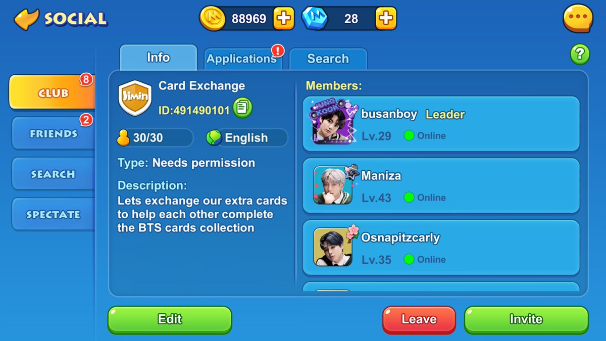 thatbusanboy's tweet photo. Updated list for my club members 💜Club ID: 491490101
I want to giveaway my dupes. No need to give back. #BTSxUNO #UNOxBTS BTS UNO Trade https://t.co/3l8uNXCMmk