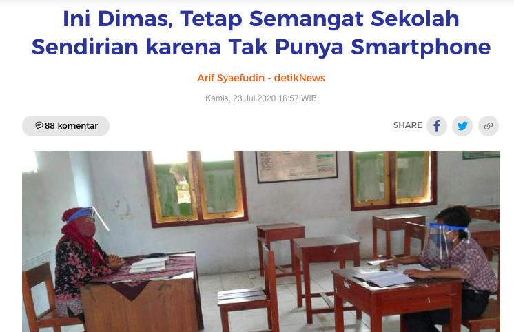 ghinaghaliya's tweet photo. Rekan2 media, temen2 yg temukan kejadian serupa yg ditulis Mas Arif, Detik ini boleh share kontak pihak sekolah/guru/orangtua ke aku atau @tsarina_m ya agar kami bisa salurkan ponsel bekas. Kami butuh banget kolaborasi antar warga utk jangkau mereka yg membutuhkan. Terima kasih! https://t.co/kwOLAaGMoV