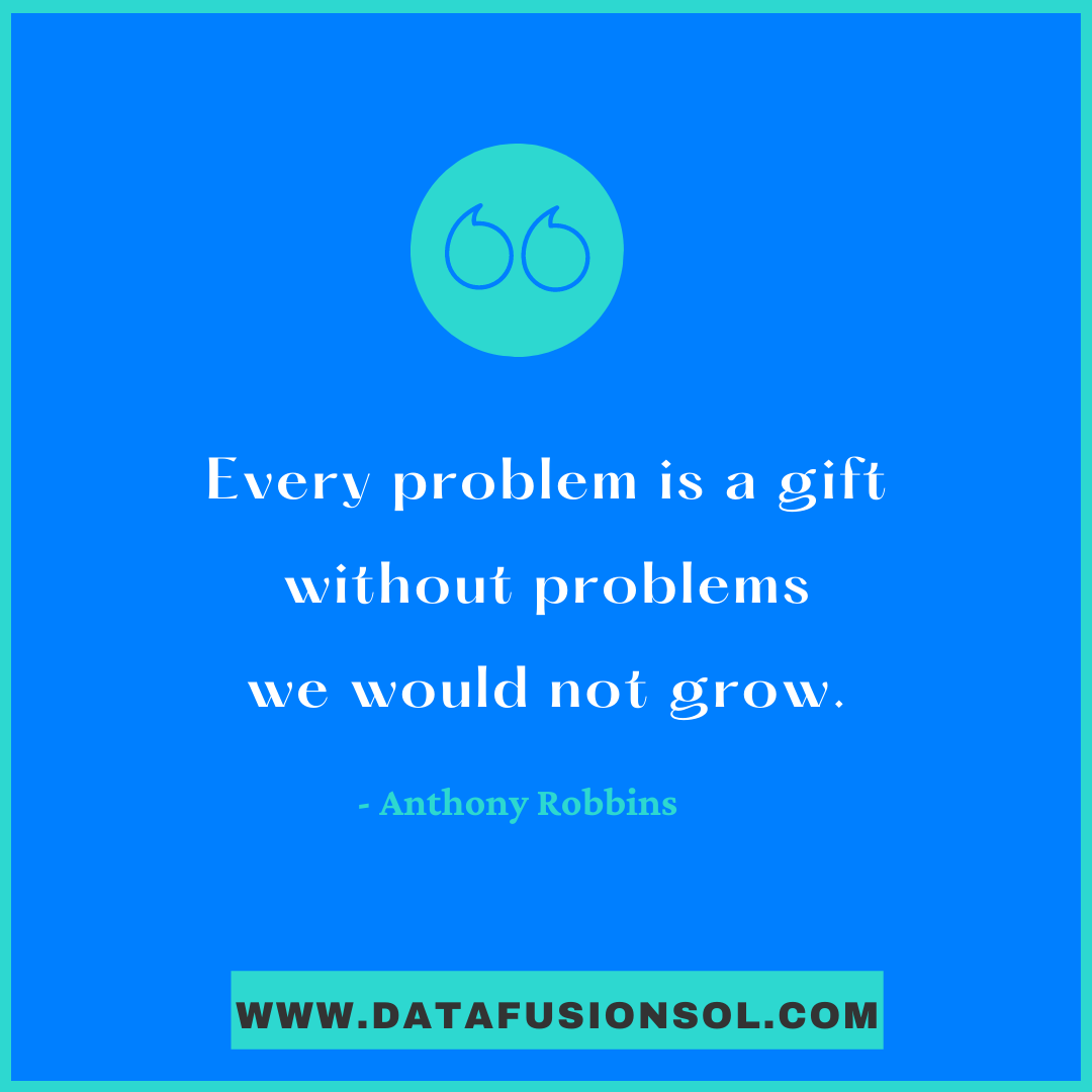 Datafusionsol's tweet photo. 'Every problem is a gift without problems we would not grow'- Life is full of problems, without facing those problems, we cannot grow.
#DataFusionSol #b2b #positivity #problems #faceyourproblems
https://t.co/s0sEvwOc2T https://t.co/PEuDKOLr8u