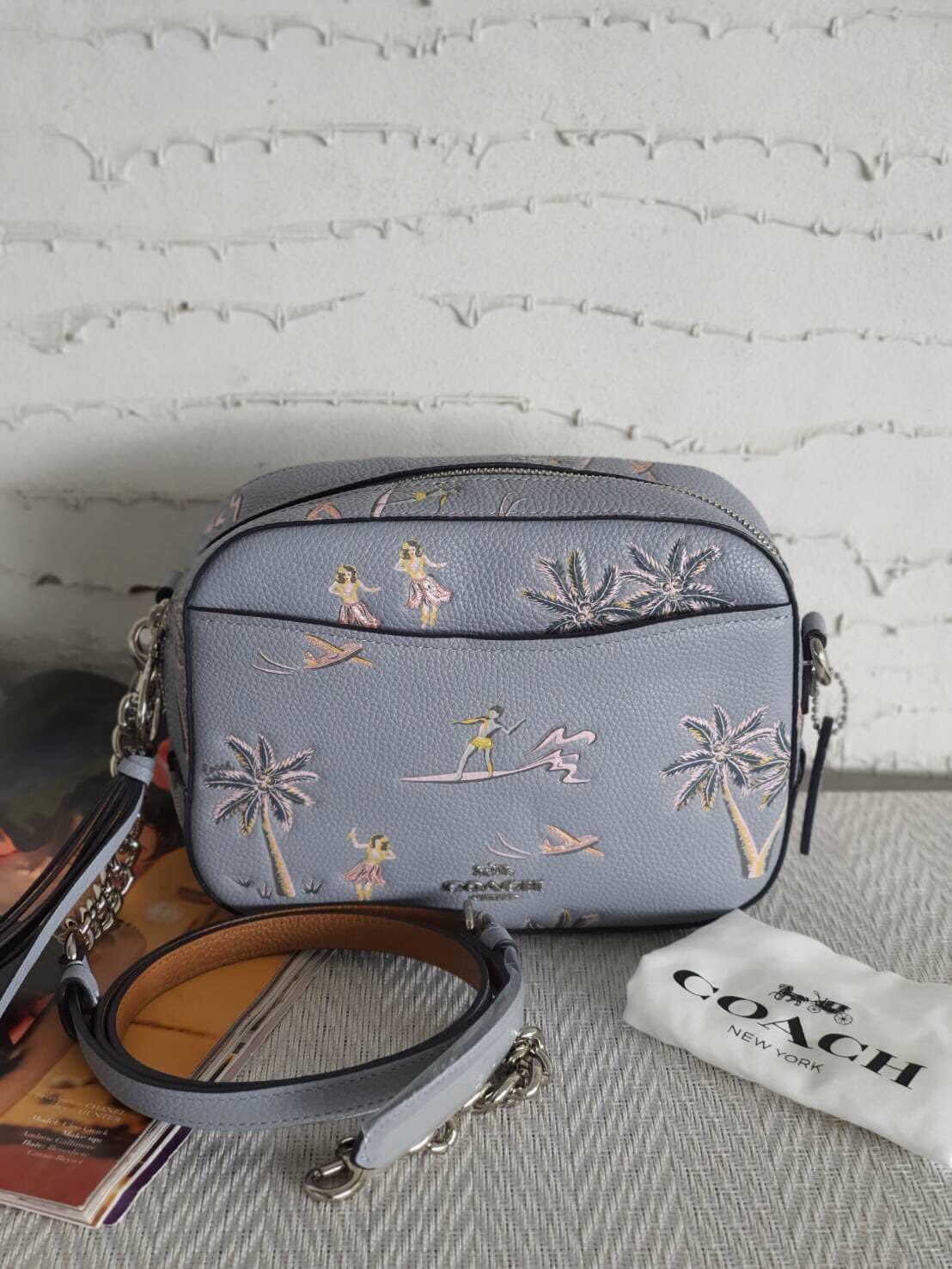 Mintz SN on X Camera Bag With Hawaiian Print COACH 69666 Sv Mist coach Size 8 1 4 L x 6 1 4 H x 3 W 5 990.