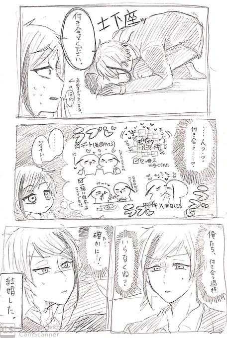 ちゃんと描こうと思ったけど色々雑すぎて没ったジェイフロ4コマ漫画
スランプ時に描いたやつだから酷い… 