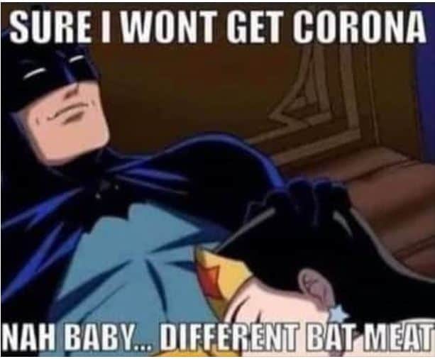 ChonkyTrash's tweet photo. Made me giggles.
#coronamemes #memes2020 #Batman #kinky #WonderWoman #CoronaVirus #Funniestmemes https://t.co/EXsuKU94IH