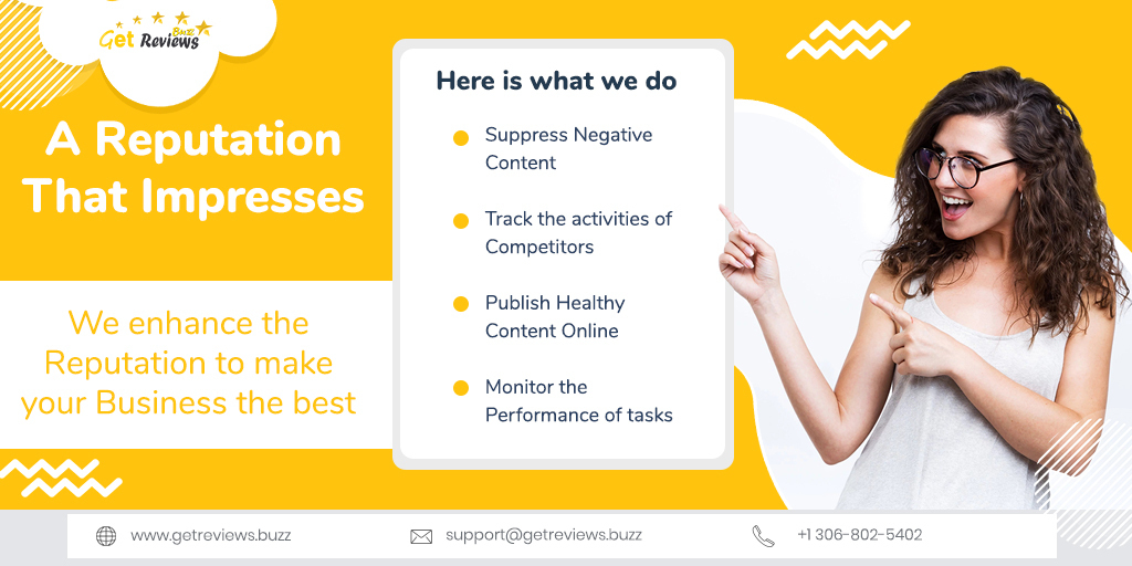 Jessica18035464's tweet photo. Improve📈 the #OnlineReputation of your business that will help 😍you to see #amazingresults. Get cost-efficient #ORMservice from Get Reviews Buzz and take your #business to the next 👉level.

Do call☎️ us at +1 306-802-5402

#OnlineReputationManagement #branding #businessservice https://t.co/GT3tBKgdGT