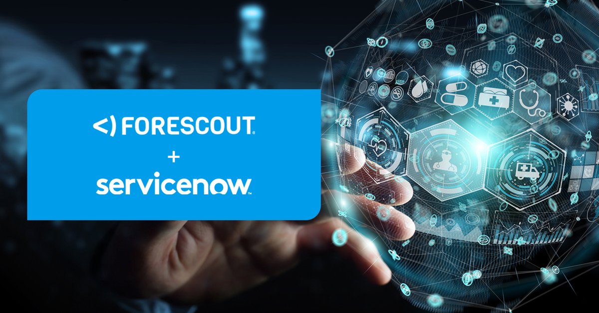 mel_smelt's tweet photo. "Combining Forescout’s strength in control system discovery, classification and threat recognition with the power of @servicenow CMDB will help eliminate network blind spots.” Pedro Abreu, Chief Product &amp; Strategy Officer, @Forescout #proudpartners  https://t.co/CnC3xgHUUI https://t.co/E1162N8knO