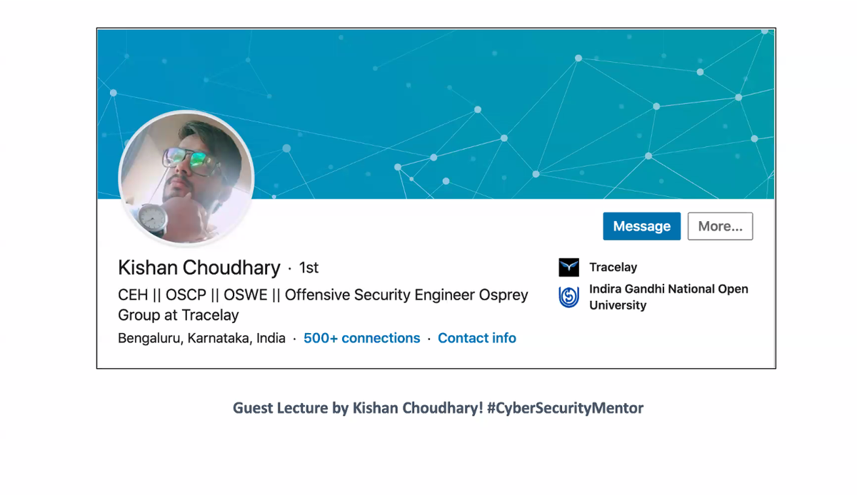 gowdavarunks's tweet image. @choudhary_1337 Thank you for ur session on bug hunting .It was an awesome talk.
Thank @swaroopsy @yogendraswaroop for arranging this session.
#cybersecuritymentor #HackerU_india
