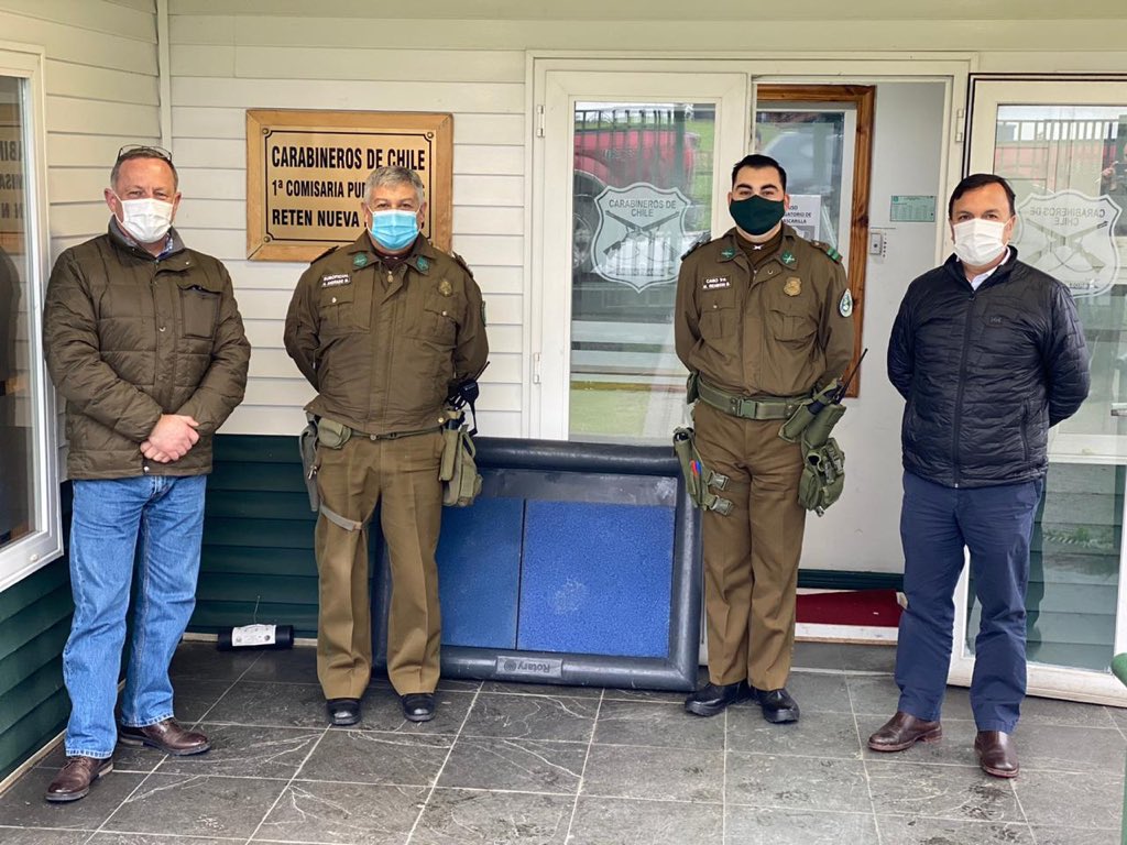 RotaryDelLago's tweet image. @RotaryDelLago entrega pediluvios a retén de #riopescado y retén de #nuevabraunau #rotarygentedeaccion