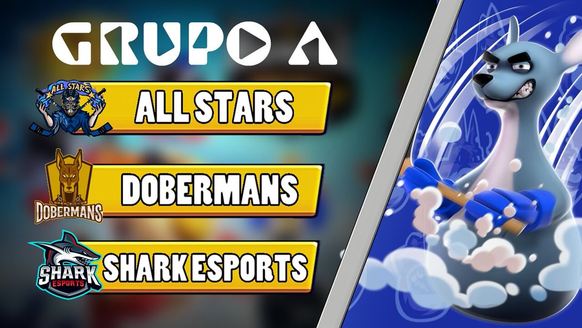 Brawl Conference League (@brawlconference) on Twitter photo #RH | ¡Presentación!
Ahora si 😏 , Presentamos los equipos que integran el Grupo A de #BCLTeams , coformado por el vigente campeón , subcampeón y un equipo nuevo🤔
😉 La gente dice que es el grupo de la muerte , ¿Que opinas tú?
👉 <a href="/AllStarsRS/">All Stars RS</a>
👉 @DobermansLS
👉 @SharkEsportsCB #RH | ¡Presentación!
Ahora si 😏 , Presentamos los equipos que integran el Grupo A de #BCLTeams , coformado por el vigente campeón , subcampeón y un equipo nuevo🤔
😉 La gente dice que es el grupo de la muerte , ¿Que opinas tú?
👉 <a href="/AllStarsRS/">All Stars RS</a>
👉 @DobermansLS
👉 @SharkEsportsCB
