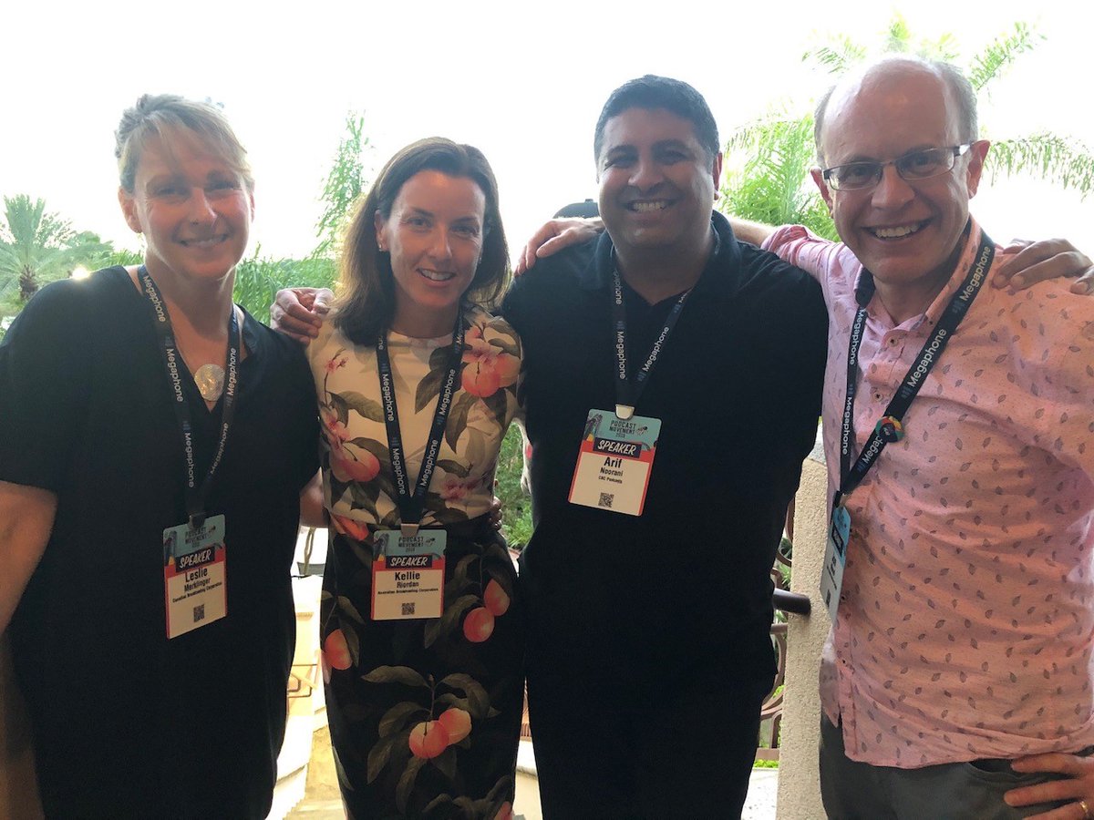 And to meet many of my international counterparts at the BBC, CBC, and NPR - and so many other  #radio,  #audio and  #podcast titans!