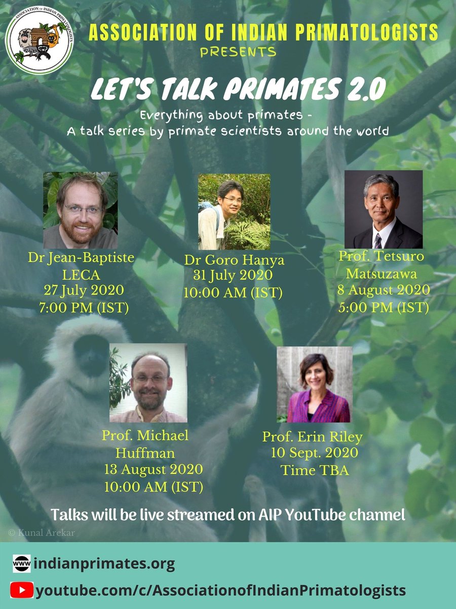 IndianPrimates's tweet photo. Let's Talk Primates is back with more speakers and primates as Let's Talk Primates 2.0. Mark your calendars! Keep supporting us like you have so far. Attend and retweet. Spread the word!! See you there. https://t.co/TQpUpdNab8