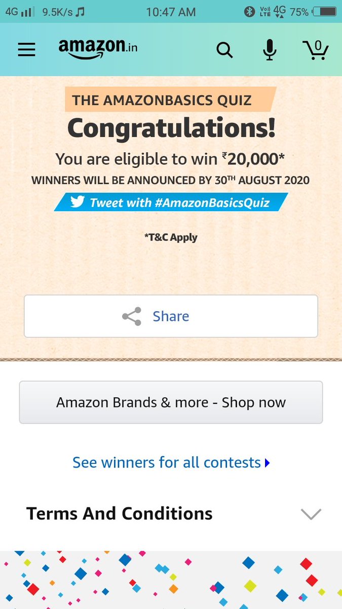 Shishupaldurga's tweet photo. #AmazonBasicsQuiz waiting... https://t.co/9HcpzGoESB