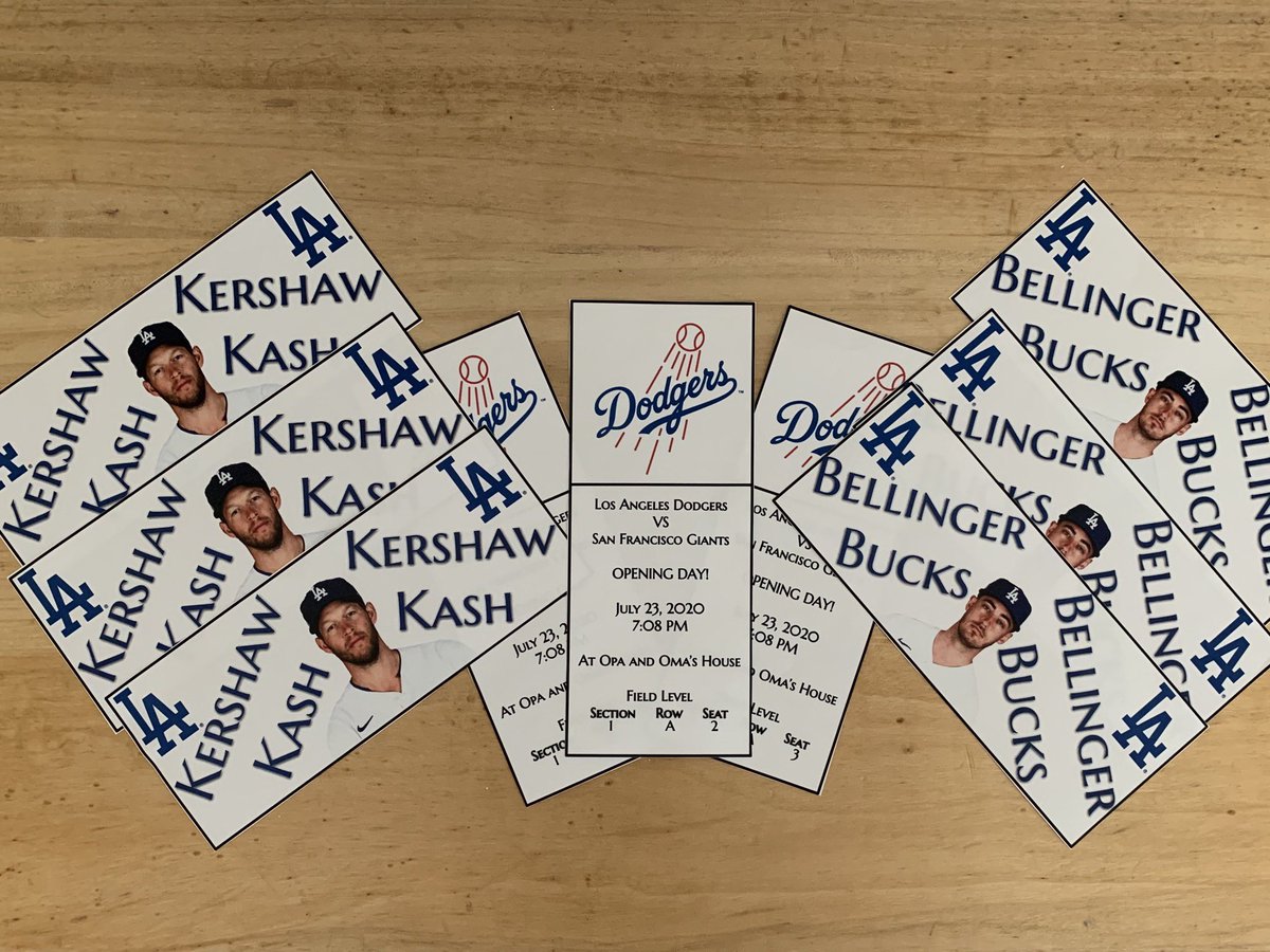 mrsmahercore's tweet photo. What a great start to Opening Day! @Dodgers #OpeningDay https://t.co/1bY3GYdyI8