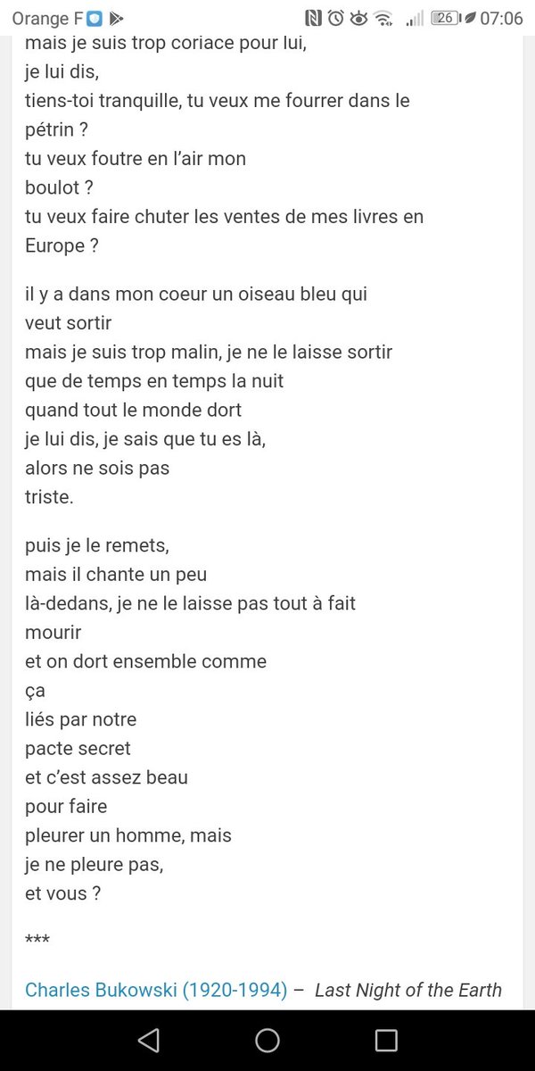 vivianeghesq's tweet photo. Quand ta fille te donne un grand coup de coude parce que le comédien parle d'un oiseau bleu et qu'à l'oreille, elle te glisse, "c'est pas un peu ton rapport à Twitter ce poème ?"
#VitamineP
#Bukowski
#Unopia https://t.co/b2rA4QM0pp
