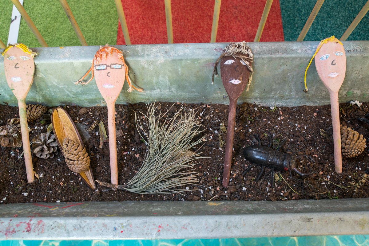 yf_kindergarten's tweet photo. Diversity and equality through spoons! Environments are seeded and then children initiate and extend their own play. These ended up in a variety of situations like little role play scenes plus conversations about all of our wonderful differences #dawnjee2002 #allyfeatherbe #eyfs https://t.co/3Ke6MG1Zxr
