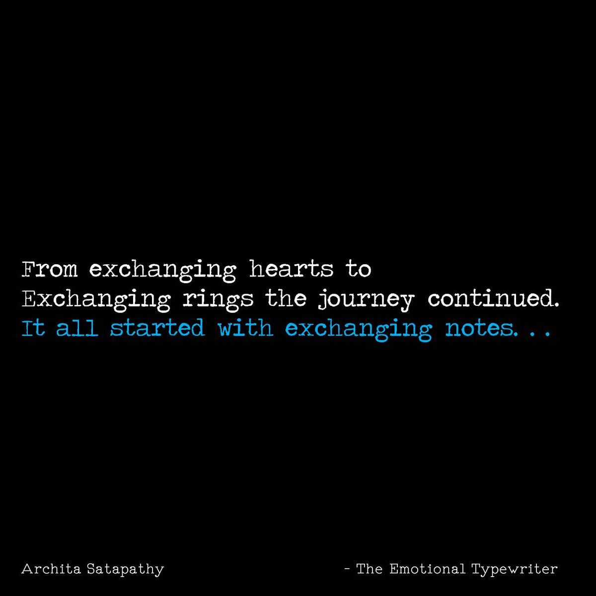 EmoTypewriter's tweet photo. Exchanging hearts. . .

#exchanging #hearts #rings #journey #exchangingnotes #notes #TheEmotionalTypewriter #TET https://t.co/68Cdd4AlDr