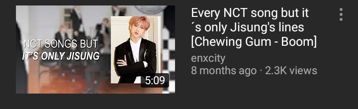 in dream& #39;s entire discography jisung& #39;s lines makes up 6 minutes. however every time he sung or rapped he did it to the best of his ability. in the last two albums he has gotten more lines and was able to showcase more of his vocal abilities. jisung lines rise!!