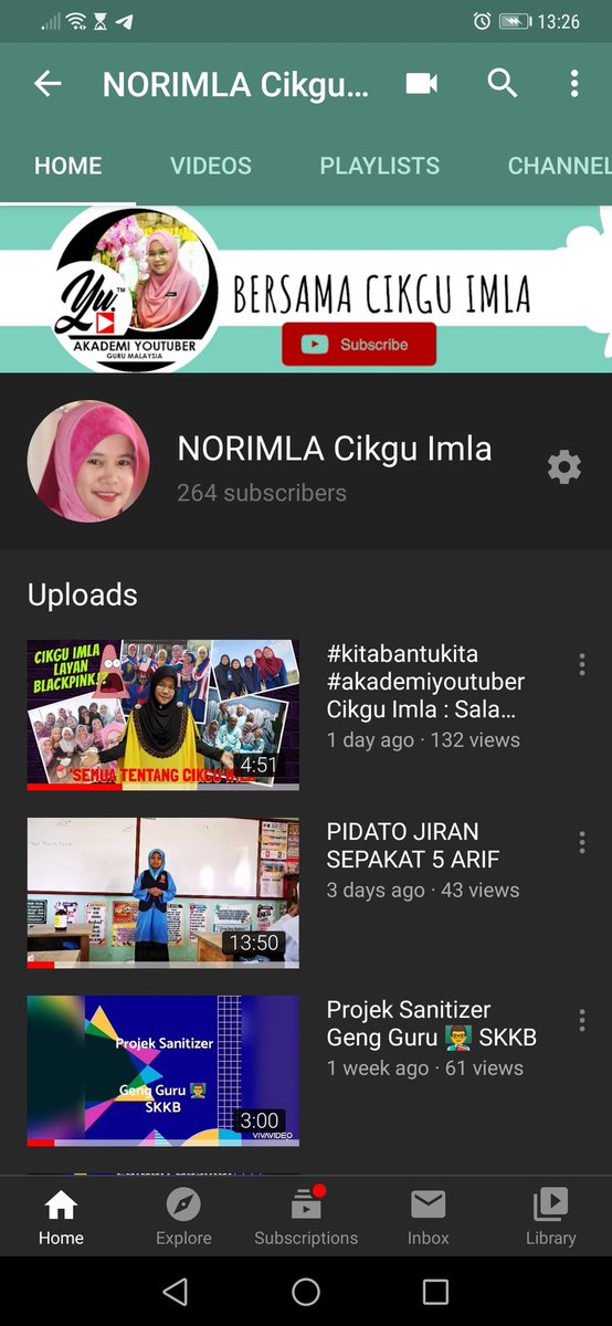 NorimlaOsman's tweet photo. Jemput like video, tambah views, komen dan subscribe! https://t.co/jfuZEmzpUv