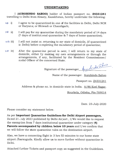 aurobindo217's tweet photo. @DelhiAirport I have send the undertakings, &amp; relevant documents to email airportcovid@gmail.com as mentioned by Delhi airport guidelines. https://t.co/1jqourFgmf