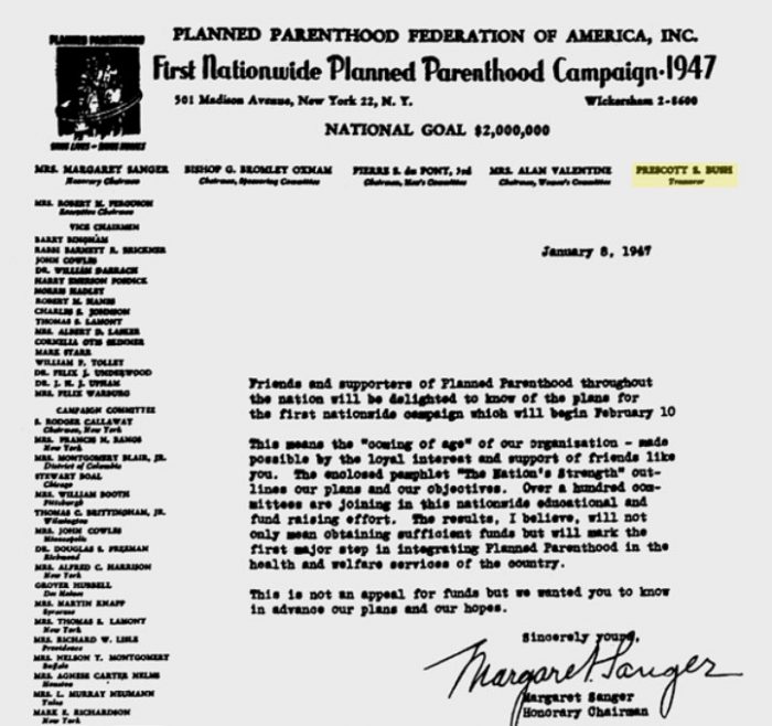 7. The Bushes pretend to stand against abortion, but they support Planned Parenthood as part of plan to exterminate the black race. https://fightingmonarch.com/2020/07/21/planned-parenthood-supports-genocide/
